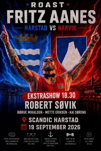EKSTRASHOW... Roast - Fritz Aanes. Harstad VS Narvik